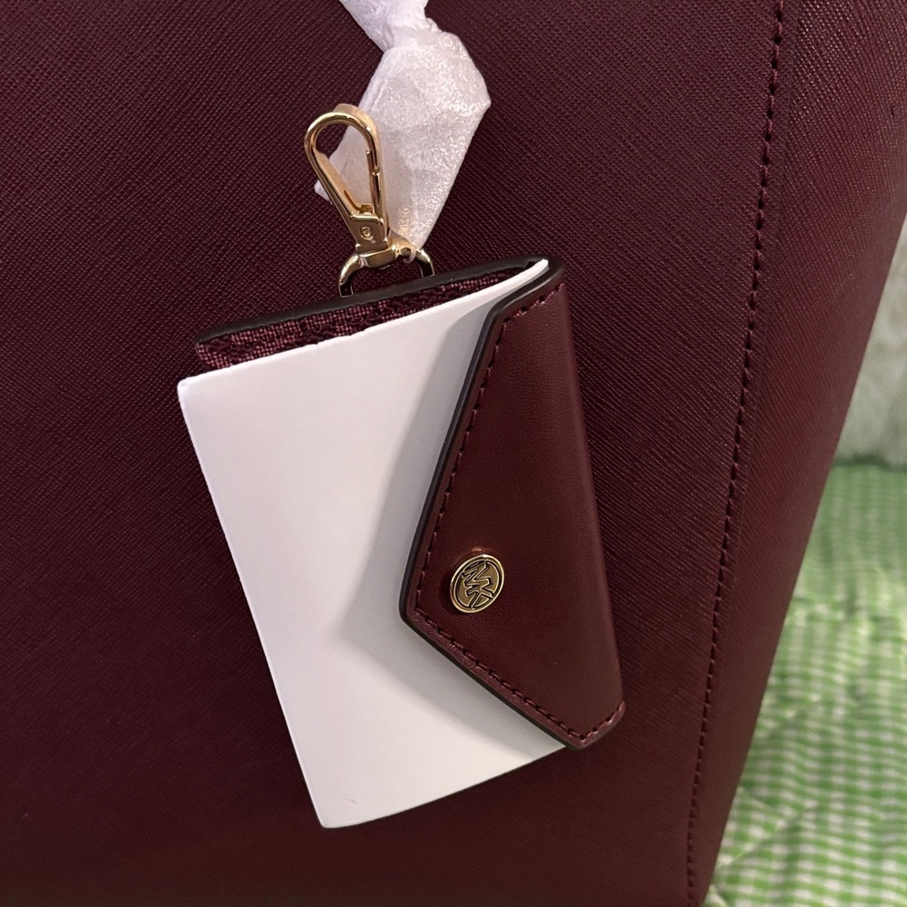 Michael Kors Burgundy Tote Bag - Picture 5 of 10